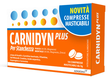 Carnidyn plus 18 compresse masticabili - Carnidyn plus 18 compresse masticabili