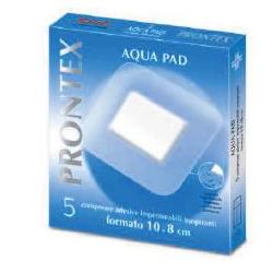 Garza compressa prontex aqua pad 10x8cm 5 pezzi - Garza compressa prontex aqua pad 10x8cm 5 pezzi