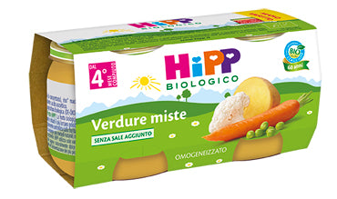Hipp bio hipp bio omogeneizzato verdure miste 2x80 g - Hipp bio hipp bio omogeneizzato verdure miste 2x80 g