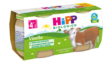 Hipp bio hipp bio omogeneizzato vitello 2x80 g - Hipp bio hipp bio omogeneizzato vitello 2x80 g
