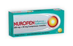 Nurofen influenza e raffreddore*12 cpr riv 200 mg + 30 mg - Nurofen influenza e raffreddore*12 cpr riv 200 mg + 30 mg