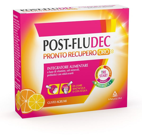 Postfludec agrumi pronto recupero oro 12 bustine - Postfludec agrumi pronto recupero oro 12 bustine