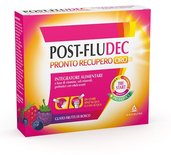 Postfludec frutti di bosco pronto recupero oro 12 bustine - Postfludec frutti di bosco pronto recupero oro 12 bustine
