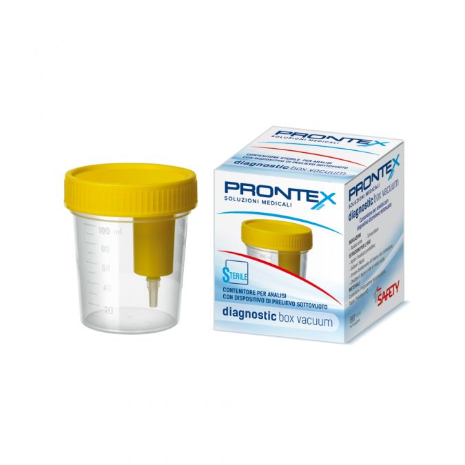 Contenitore per urina sterile prontex diagnostic box con prelievo cuum - Contenitore per urina sterile prontex diagnostic box con prelievo cuum