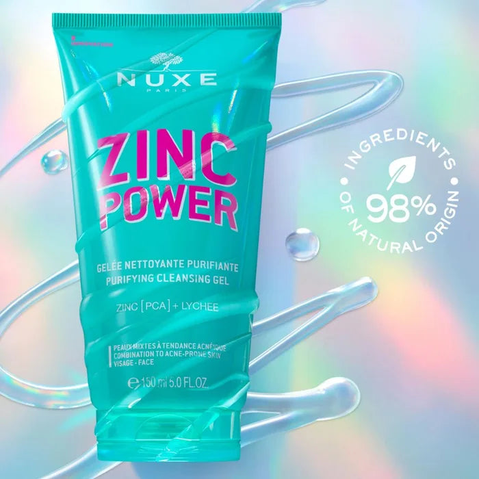 Nuxe zinc power gel detergente purificante 150 ml - Nuxe zinc power gel detergente purificante 150 ml