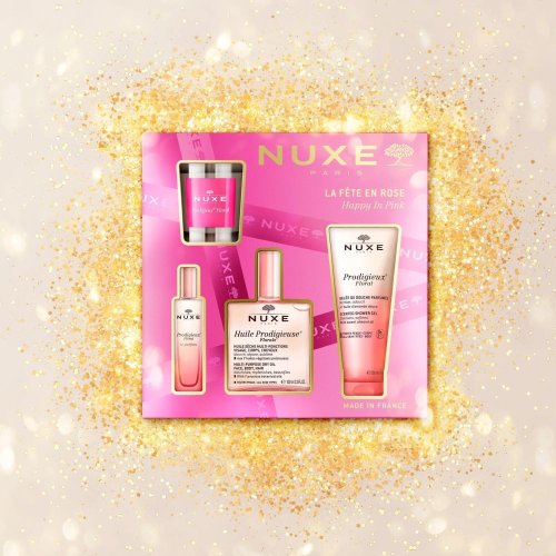 Nuxe Cofanetto regalo Huile Prodigieuse Florale Olio 100ml + Profumo 15ml + Gel Doccia 100ml + Candela 60g - Nuxe Cofanetto regalo Huile Prodigieuse Florale Olio 100ml + Profumo 15ml + Gel Doccia 100ml + Candela 60g