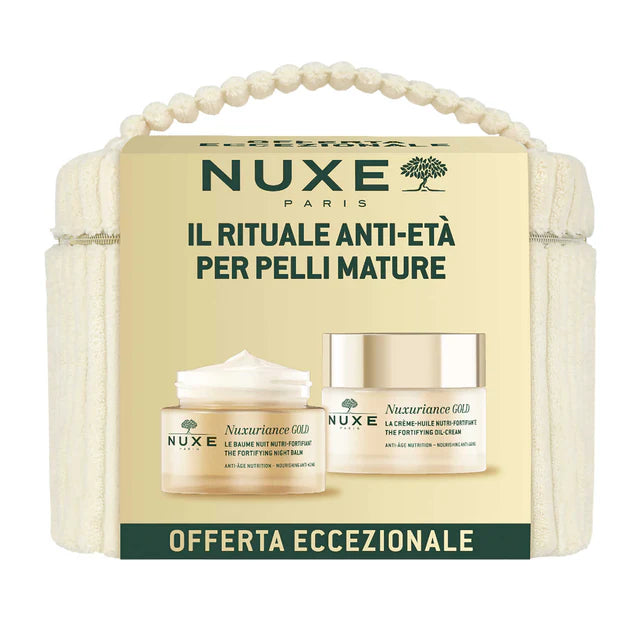 Nuxe Nuxuriance Gold vanity set rituale anti-età per pelli mature giorno & notte - Nuxe Nuxuriance Gold vanity set rituale anti-età per pelli mature giorno & notte