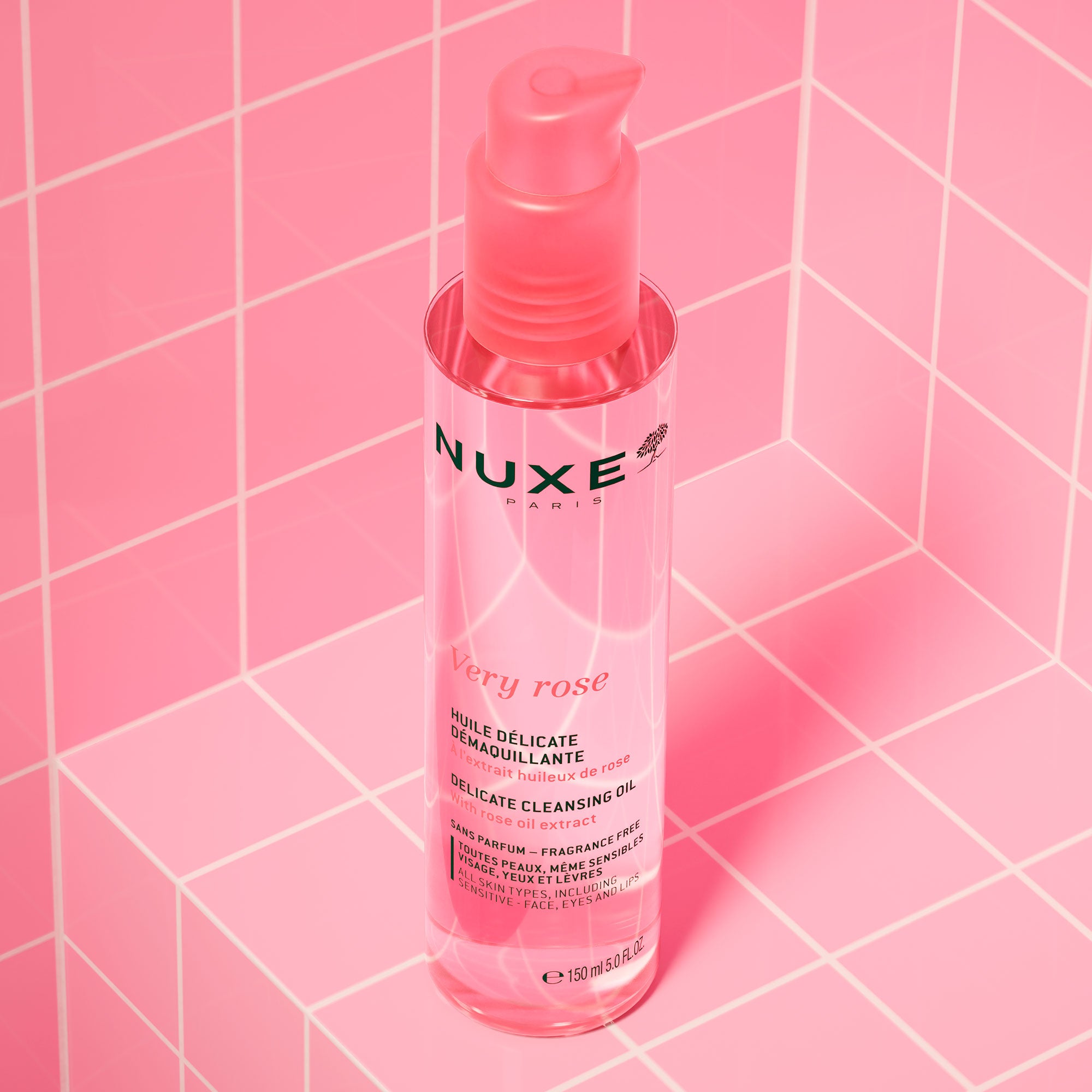 Nuxe very rose delicate cleansing oil 150 ml - Nuxe very rose delicate cleansing oil 150 ml