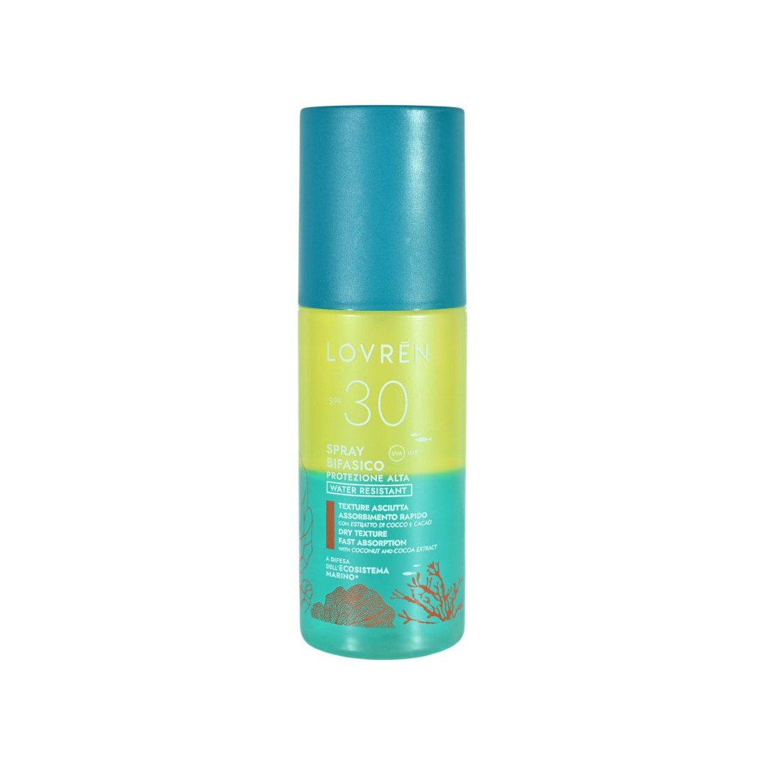 Lovrén Solaire Spray Bifasico SPF30 Viso e Corpo 150 ml - Lovrén Solaire Spray Bifasico SPF30 Viso e Corpo 150 ml