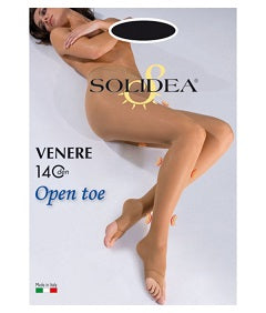 Venere 140 open toe collant nero 3-ml - Venere 140 open toe collant nero 3-ml