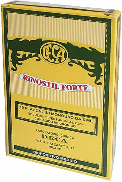 Rinostil forte soluzione ipertonica 10 flaconcini monouso da5 ml - Rinostil forte soluzione ipertonica 10 flaconcini monouso da5 ml