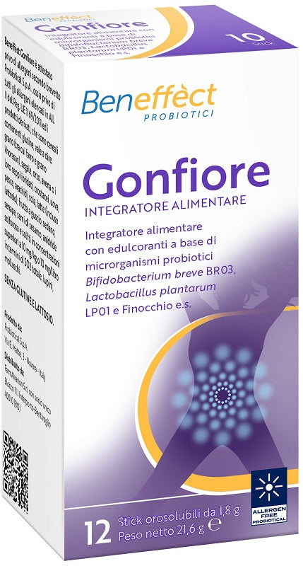 Beneffect gonfiore 12 stick orosolubili da 1,8 g - Beneffect gonfiore 12 stick orosolubili da 1,8 g