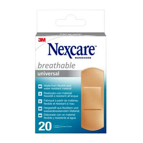 Cerotto preparato nexcare universal n0320ns-0 19x72mm 20 pezzi