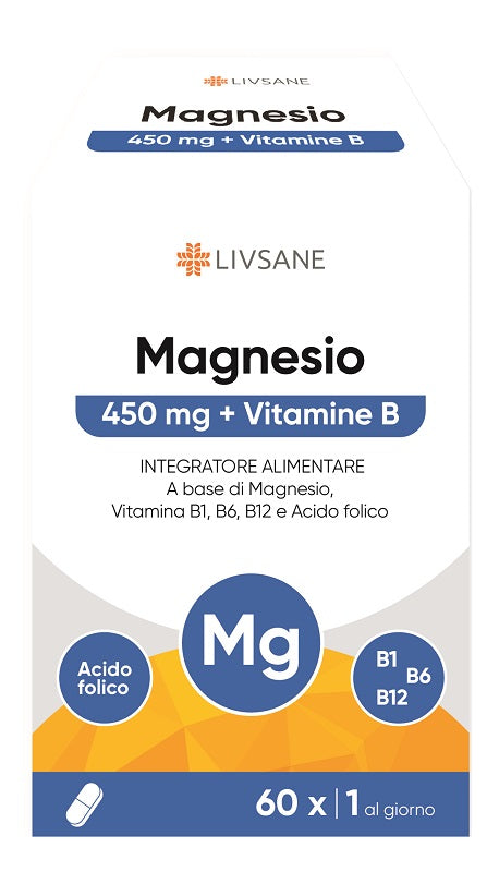 Livsane magnesio 450mg + vitamine b 60 compresse - Livsane magnesio 450mg + vitamine b 60 compresse