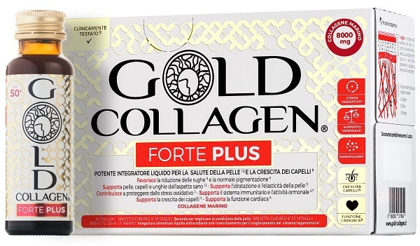 Gold collagen forte plus 10 flaconcini da 50 ml 8g collagene - Gold collagen forte plus 10 flaconcini da 50 ml 8g collagene