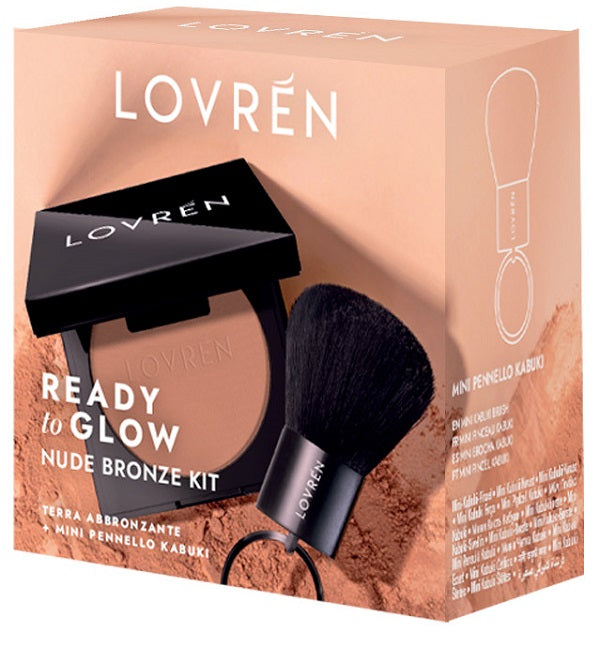 Lovren ready to glow travel kit terra nude bronze kit 1 terra abbronzante nude bronze + 1 pennello kabuki - Lovren ready to glow travel kit terra nude bronze kit 1 terra abbronzante nude bronze + 1 pennello kabuki