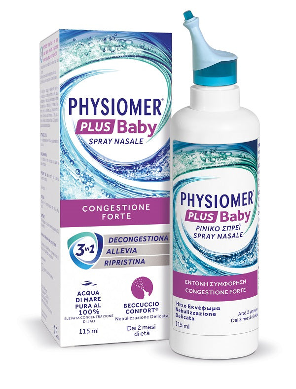 Spray nasale physiomer plus baby 115 ml - Spray nasale physiomer plus baby 115 ml