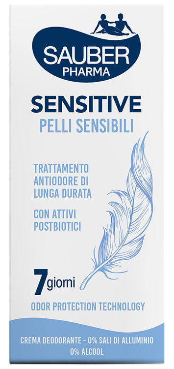 Sauber deo 7 giorni sensitive pelli sensibili crema 35 ml - Sauber deo 7 giorni sensitive pelli sensibili crema 35 ml