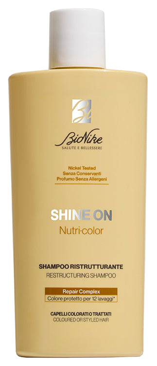 Bionike shine on nutri-color shampoo ristrutturante 200 ml - Bionike shine on nutri-color shampoo ristrutturante 200 ml