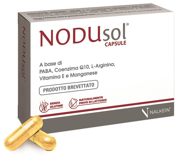 Nodusol 30 capsule 610 mg prodotto brevettato senza glutinenaturalmente privo di lattosio - Nodusol 30 capsule 610 mg prodotto brevettato senza glutinenaturalmente privo di lattosio