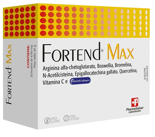 Fortend max 20 bustine senza glutine e lattosio - Fortend max 20 bustine senza glutine e lattosio