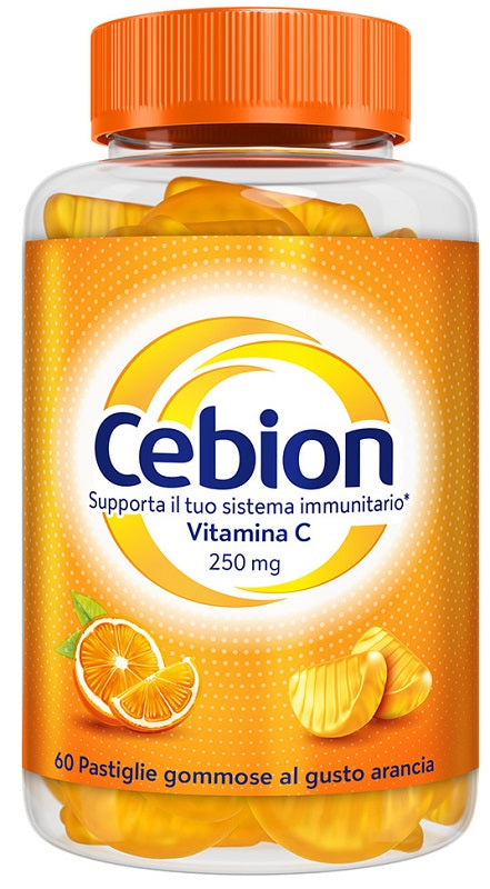 Cebion 60 pastiglie gommose gusto arancia - Cebion 60 pastiglie gommose gusto arancia