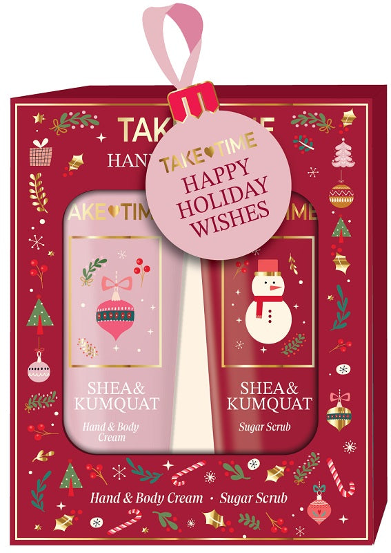 Take time hand and body cream shea&kumquat 50 ml + sugar scrub shea&kumquat 50 ml - Take time hand and body cream shea&kumquat 50 ml + sugar scrub shea&kumquat 50 ml