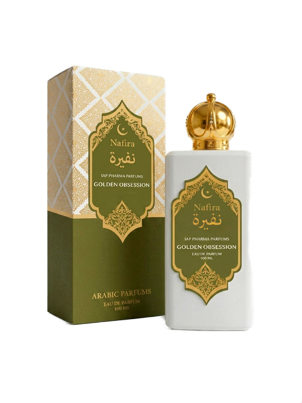 Frasco eau de parfum nafira golden obsession 100 ml - Frasco eau de parfum nafira golden obsession 100 ml
