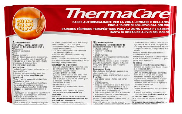 Fascia autoriscaldante thermacare lombare anca 1 pezzo - Fascia autoriscaldante thermacare lombare anca 1 pezzo