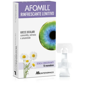 Afomill rinfrescante senza conservanti 10 fiale da 0,5 ml