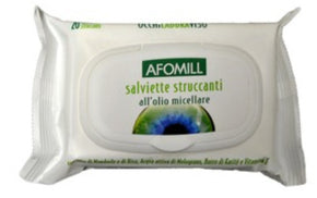 Afomill salviettine struccanti all'olio micellare 20 pezzi