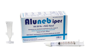 Aluneb kit soluzione ipertonica 3% 20 flaconcini + mad nasalatomizzatore