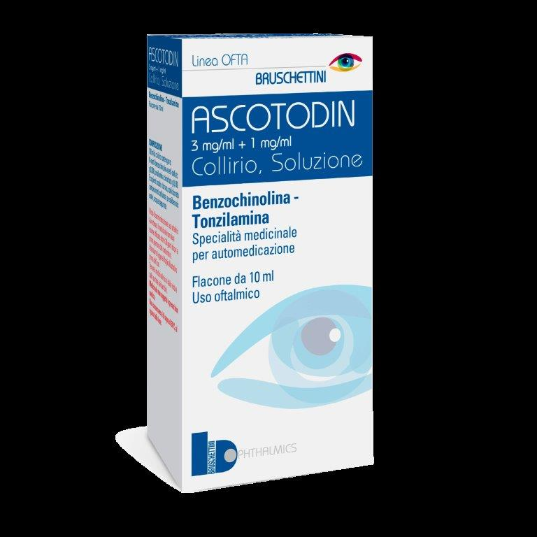 Ascotodin*collirio 3 mg/ml + 1 mg/ml 10 ml - Ascotodin*collirio 3 mg/ml + 1 mg/ml 10 ml