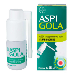 Aspi gola*spray mucosa orale 15 ml 0,25%