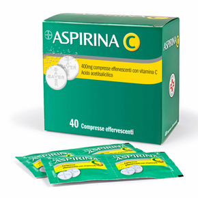 Aspirina c*40 cpr eff 400 mg + 240 mg con vitamina c