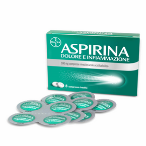 Aspirina dolore e infiammazione*8 cpr riv 500 mg