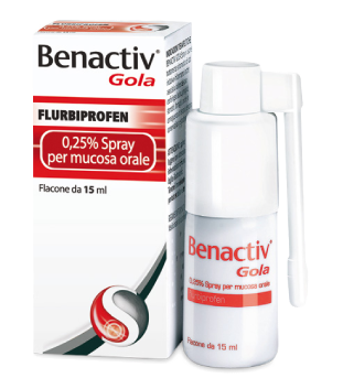 Benactiv gola*spray mucosa orale 15 ml 0,25% - Benactiv gola*spray mucosa orale 15 ml 0,25%