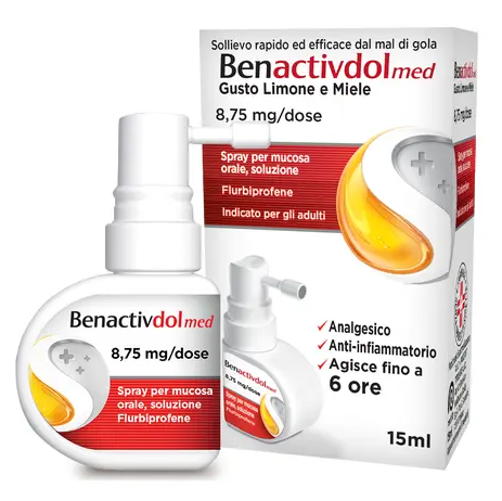 Benactivdolmed*spray mucosa orale 15 ml 8,75 mg/ml - Benactivdolmed*spray mucosa orale 15 ml 8,75 mg/ml