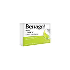 Benagol*24 pastiglie 0,6 mg + 1,2 mg limone senza zucchero
