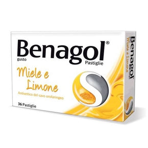 Benagol*36 pastiglie 0,6 mg + 1,2 mg miele limone