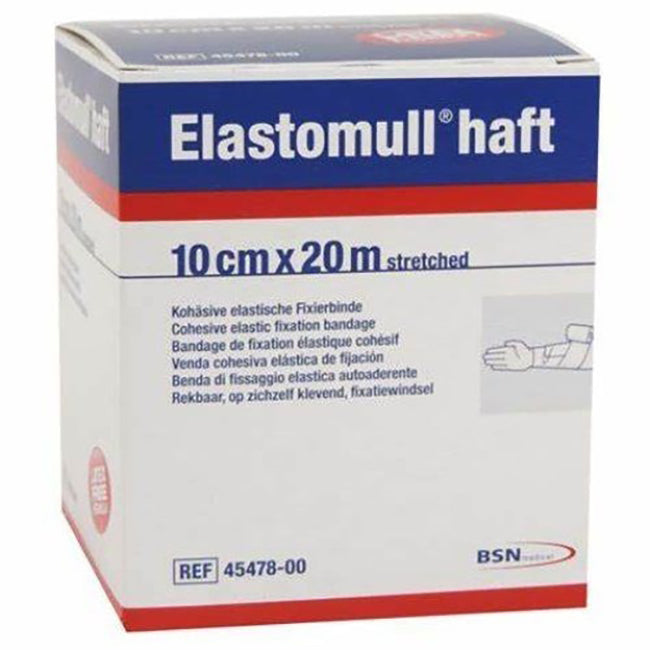 Benda elastica autoadesiva per fissaggio medicazioni elastomull haft lf altezza 10 cm lunghezza 20 m - Benda elastica autoadesiva per fissaggio medicazioni elastomull haft lf altezza 10 cm lunghezza 20 m