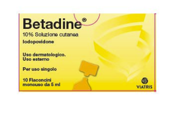 Betadine*soluz cutanea 10 flaconcini monouso 5 ml 10% - Betadine*soluz cutanea 10 flaconcini monouso 5 ml 10%