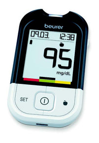 Beurer glucometro gl48 meter mg/dl con cavo usb e software per pc