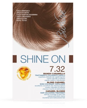 Bionike shine on trattamento colorante capelli biondo caramello 7.32 - Bionike shine on trattamento colorante capelli biondo caramello 7.32