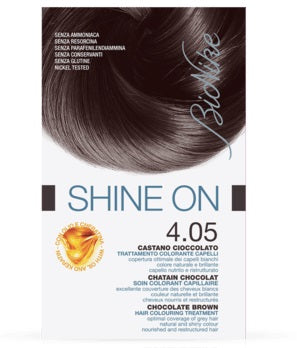 Bionike shine on trattamento colorante capelli castano cioccolato 4.05 - Bionike shine on trattamento colorante capelli castano cioccolato 4.05