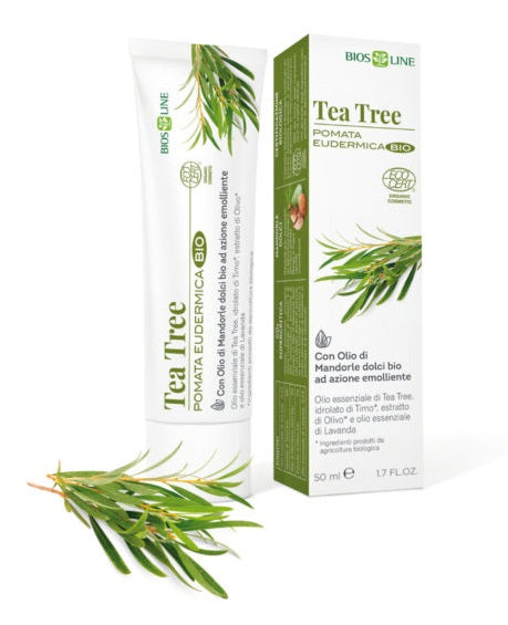 Biosline tea tree pomata eudermica cert ecocert 50 ml - Biosline tea tree pomata eudermica cert ecocert 50 ml