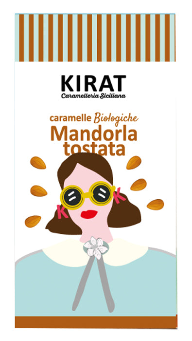 Caramelle biologiche mandorla tostata 40 g - Caramelle biologiche mandorla tostata 40 g
