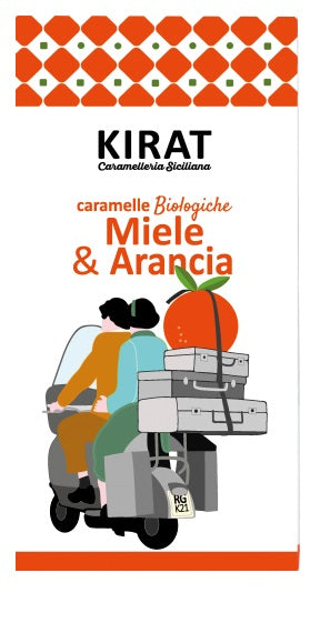 Caramelle biologiche miele&arancia 40 g - Caramelle biologiche miele&arancia 40 g