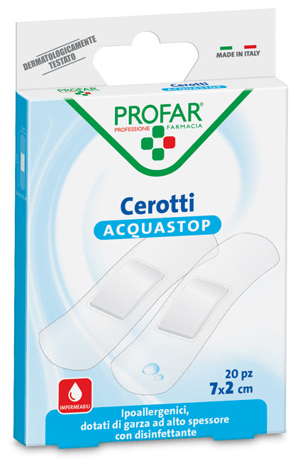 Cerotto acquastop medi 7x2 cm profa 20 pezzi - Cerotto acquastop medi 7x2 cm profa 20 pezzi