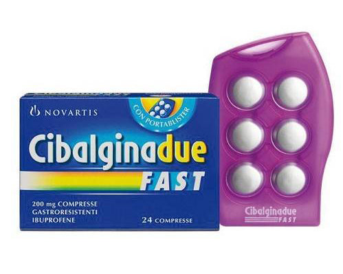 Cibalgina due fast*24 cpr gastrores 200 mg - Cibalgina due fast*24 cpr gastrores 200 mg